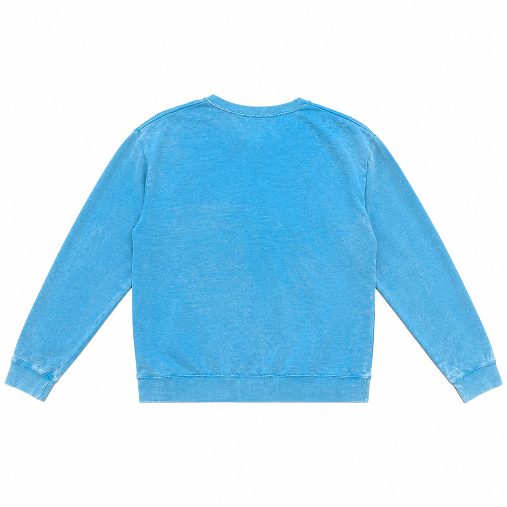 TKitty Hawk Surf Co Sweatshirt XL Blue Skull Wave Outer Banks Surf Skate - Picture 6 of 6